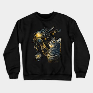 cat in space Crewneck Sweatshirt